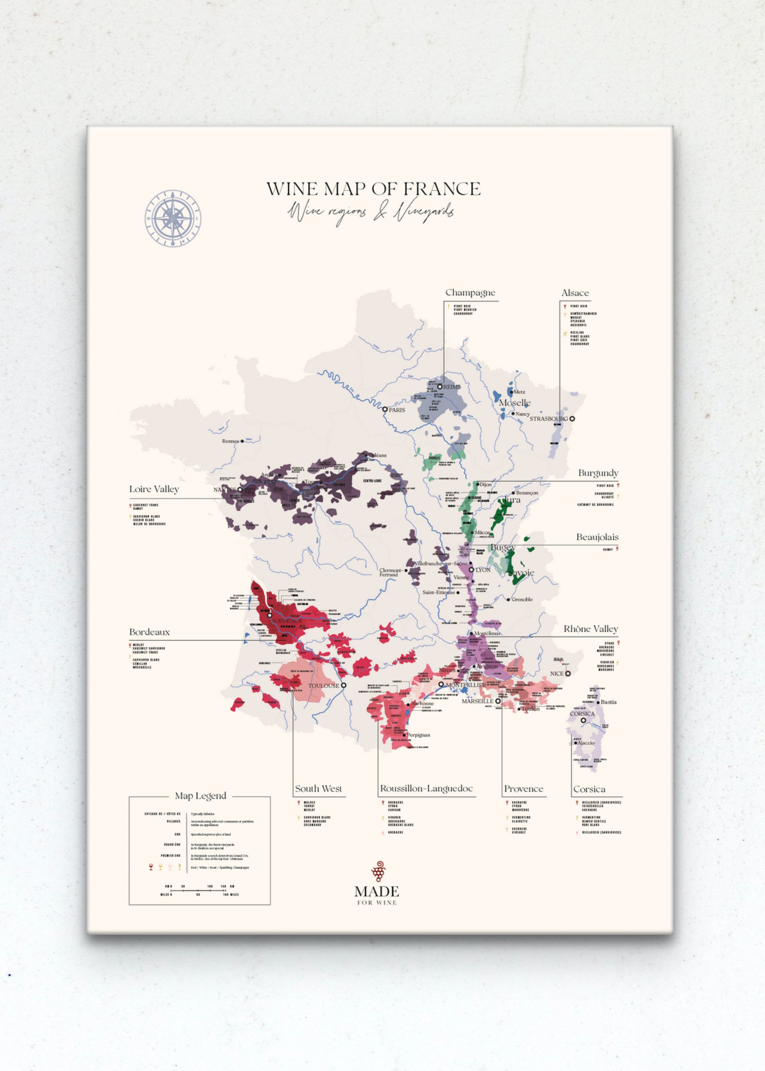 N°1 Wines of France - Wine Map